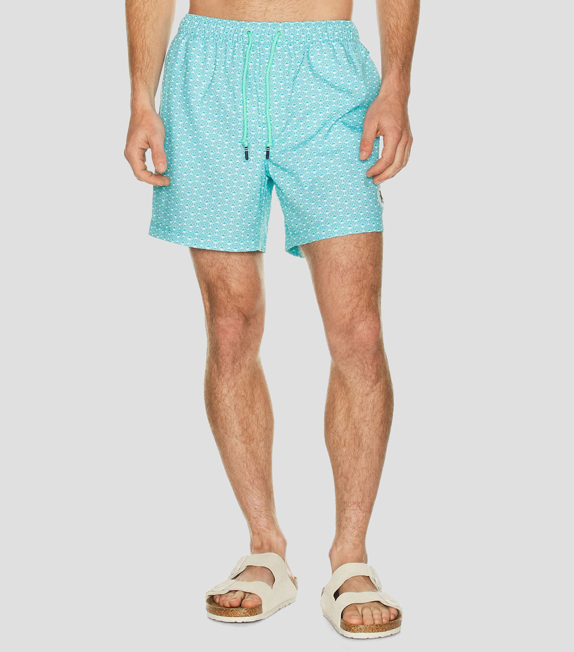 Traje de baño largo estampado Hombre